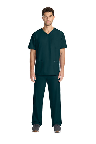 Caribbean Blue - Cherokee Workwear Originals Ultra Men's Tuckable V-Neck Top