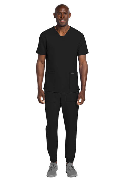 Black - Cherokee Workwear Originals Ultra Men's V-Neck Top