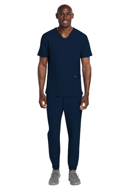 Navy - Cherokee Workwear Originals Ultra Men's V-Neck Top