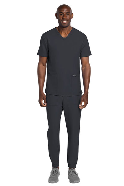 Pewter - Cherokee Workwear Originals Ultra Men's V-Neck Top