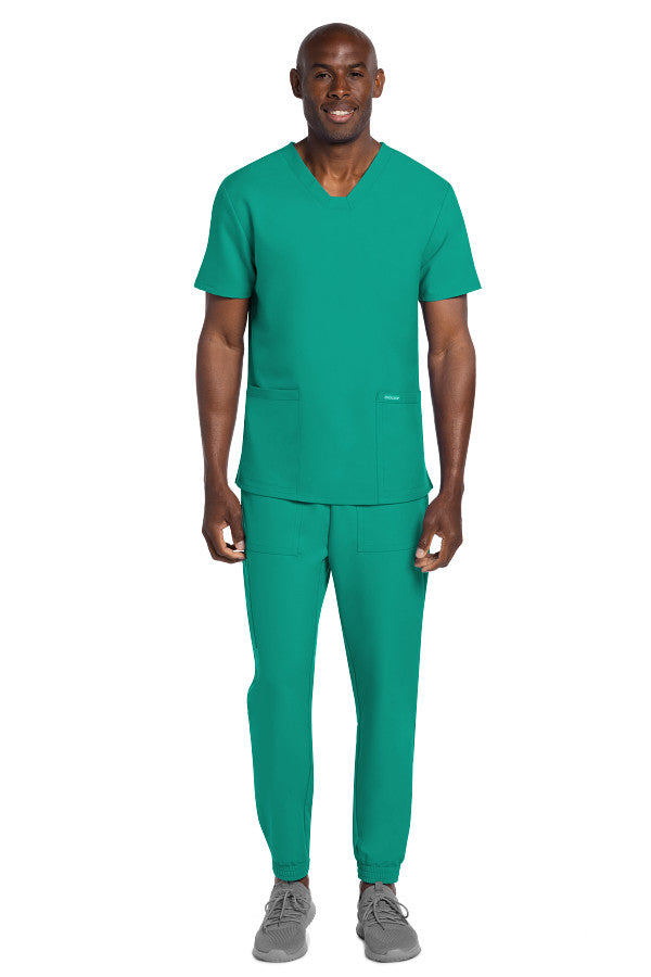 Teal Blue - Cherokee Workwear Originals Ultra Men's V-Neck Top