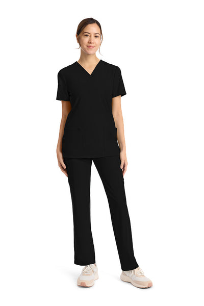 Black - Cherokee Achieve V-Neck Top