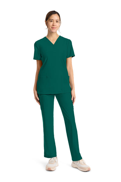 Hunter Green - Cherokee Achieve V-Neck Top