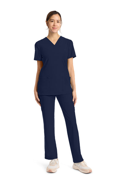 Navy - Cherokee Achieve V-Neck Top