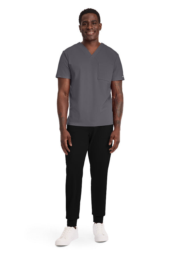 Pewter - Cherokee Achieve Tuckable V-Neck Top