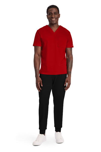 Red - Cherokee Achieve Tuckable V-Neck Top