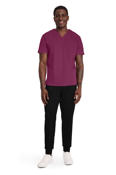 Wine - Cherokee Achieve Tuckable V-Neck Top