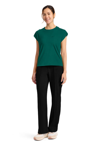 Hunter Green - Cherokee Achieve Crew Neck Top