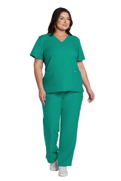 Teal Blue - Cherokee Workwear Originals Ultra V-Neck Top