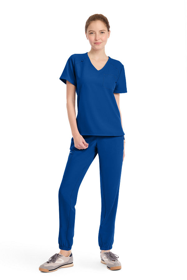 Galaxy Blue - Cherokee Workwear Originals Ultra Tuckable V-Neck Top