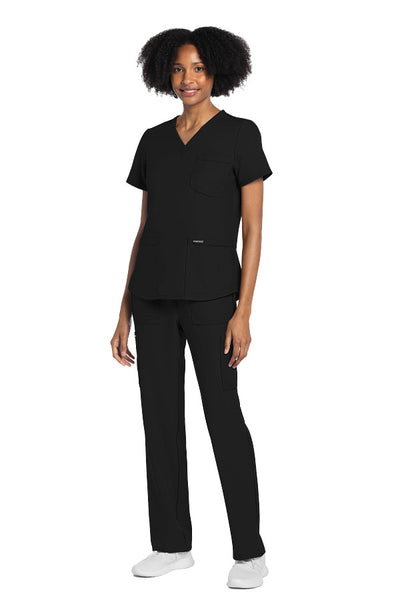 Black - Cherokee Workwear Originals Ultra V-Neck Top