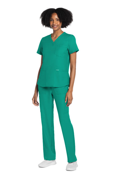Teal Blue - Cherokee Workwear Originals Ultra V-Neck Top