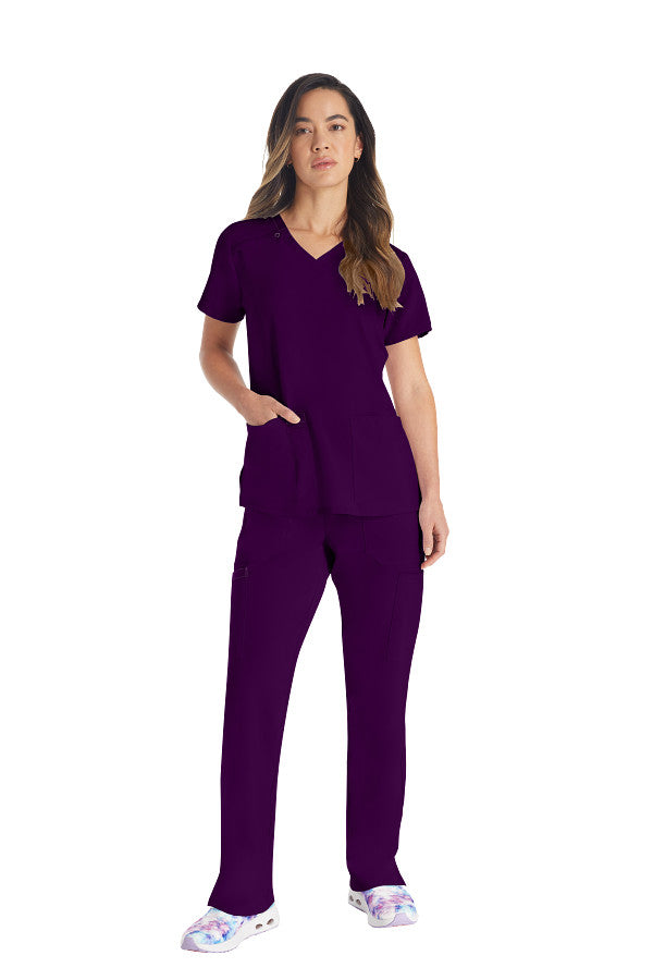 Eggplant - Dickies EDS Essentials V-Neck Top