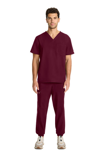 Wine - Dickies EDS NXT Men's Tuckable V-Neck Top