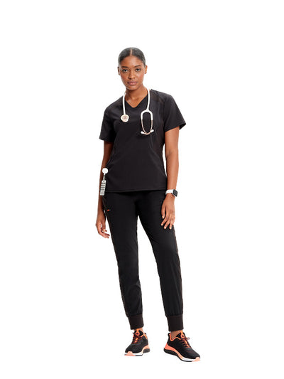 Black - Infinity GNR8 V-Neck Top