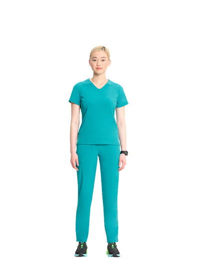 Teal Blue - Infinity GNR8 V-Neck Top