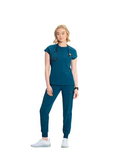 Caribbean Blue - Infinity GNR8 Henley Top