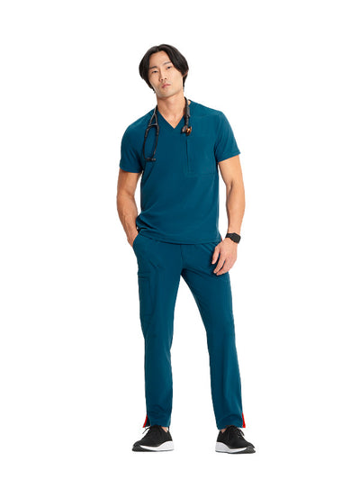 Caribbean Blue - Infinity GNR8 Men's Tuckable V-Neck Top