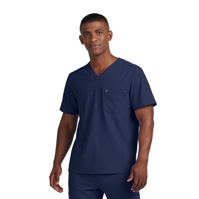 Men's 2-Pocket V-Neck Scrub Top