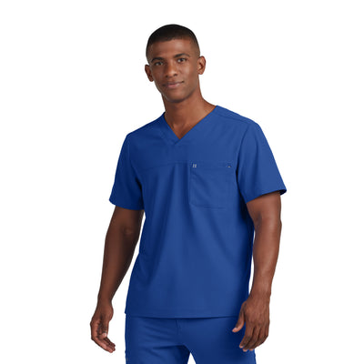 Men's 2-Pocket V-Neck Scrub Top