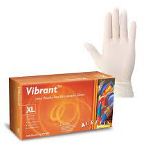 Aurelia Vibrant Powder Free Latex Gloves