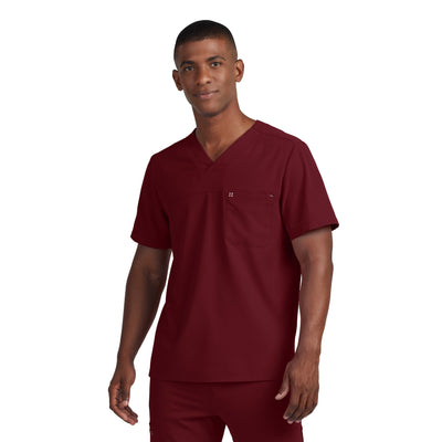 Men's 2-Pocket V-Neck Scrub Top