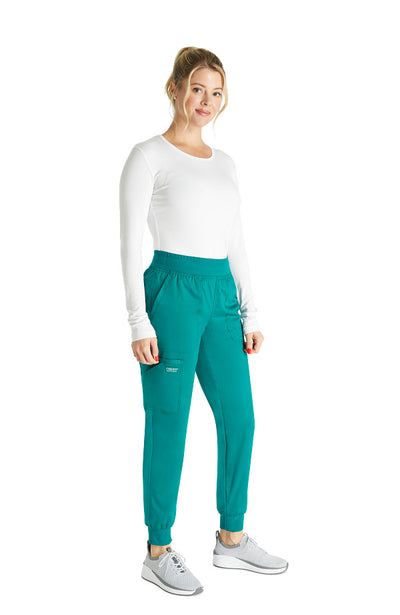 Teal Blue - Cherokee Workwear Revolution Mid Rise Jogger