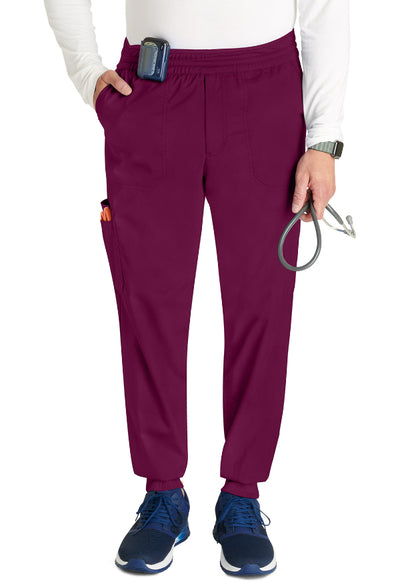 Wine - Cherokee Workwear Revolution Men's Jogger