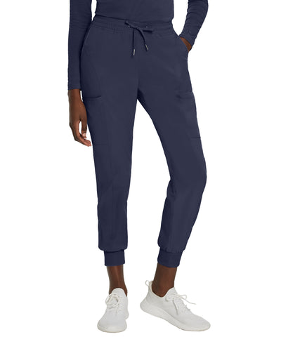 Navy - White Cross Fit Cargo Jogger Scrub Pants