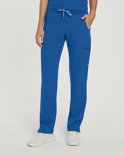 Royal - White Cross V-Tess Straight Leg Cargo Scrub Pants