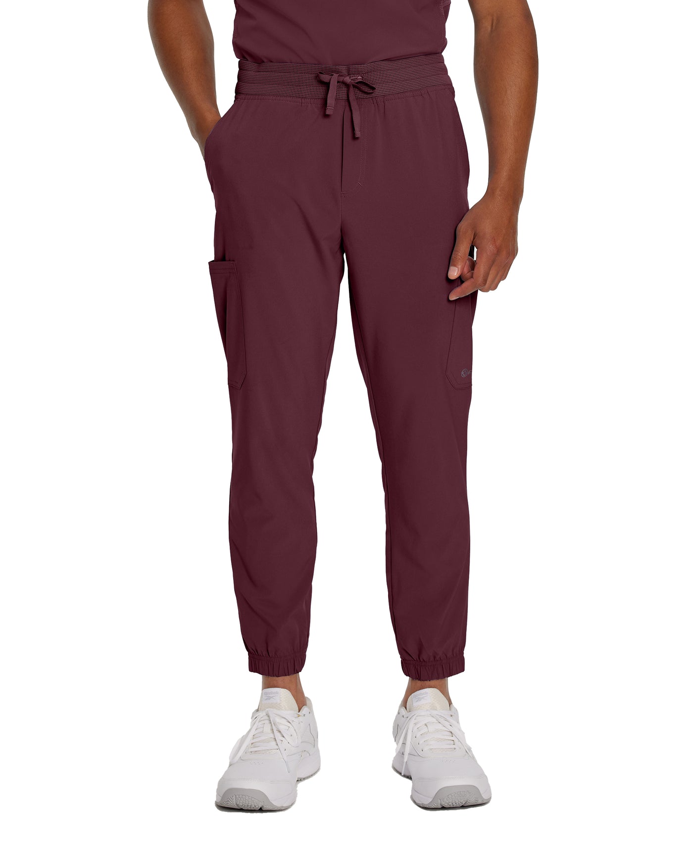 Wine - White Cross Fit Men's Jogger Pant