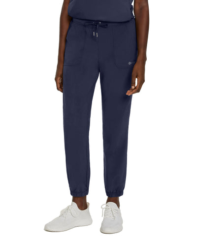 Navy - White Cross Fit Jogger Pant