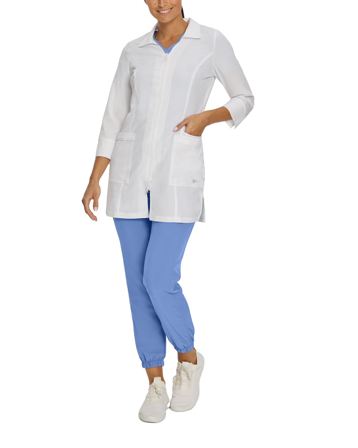 White - White Cross Fit 32" Women's Lab Coat