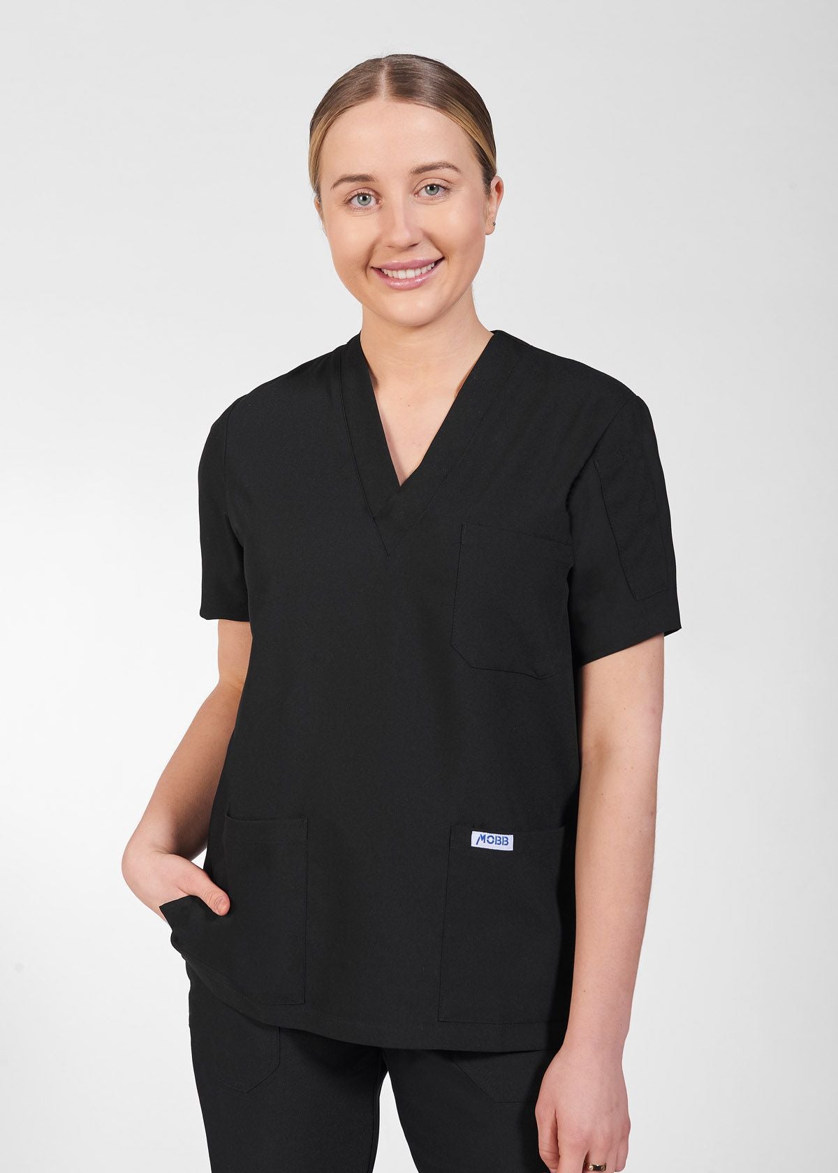 Black - MOBB Mentality The Andy Unisex Scrub Top