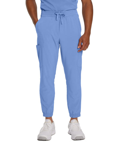 Ceil Blue - White Cross Fit Men's Jogger Pant