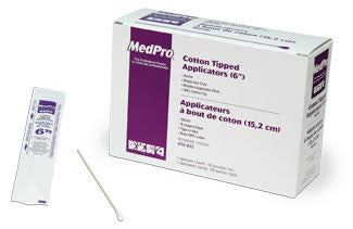 AMG Medical Cotton Tipped Applicators (6" Sterile) - 1 Per Pouch - Avida Healthwear Inc.