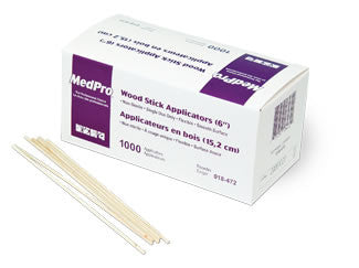 Wood Stick Applicators (6" Non-Sterile) - Avida Healthwear Inc.