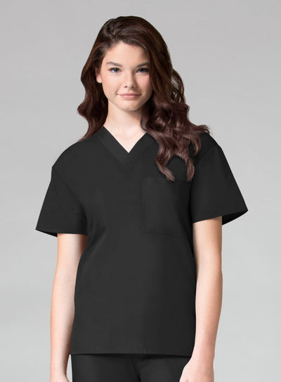 Black - Maevn Core Unisex V-Neck Top