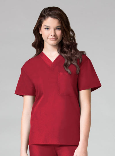 Red - Maevn Core Unisex V-Neck Top