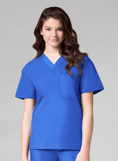 Royal Blue - Maevn Core Unisex V-Neck Top