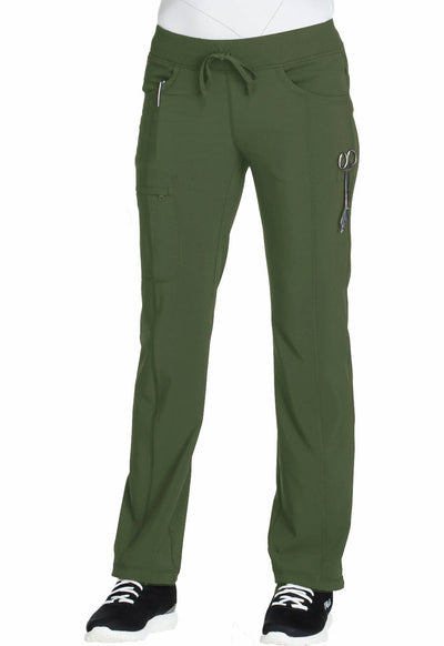 Olive - Cherokee Infinity Drawstring Pant