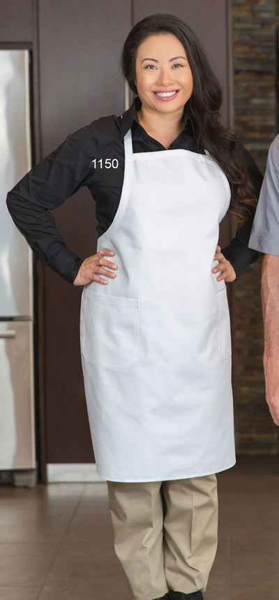 White - Premium Uniforms Designer Bib Apron