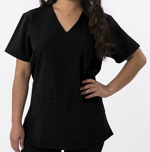 Black - Green Town 4Flex V-Neck Top