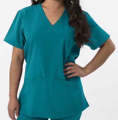 New Teal - Green Town 4Flex V-Neck Top