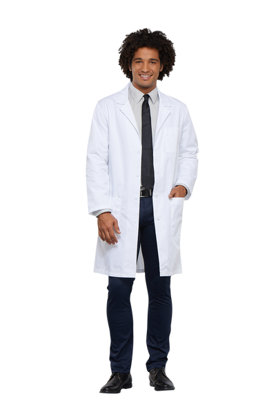 White - Cherokee Lab Coats 40" Unisex Lab Coat