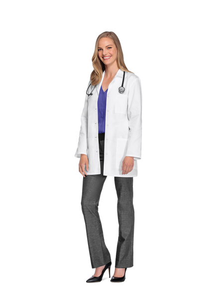 White - Cherokee Lab Coats 32" Women's Lab Coat