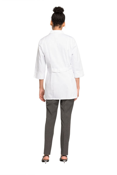 White - Cherokee Lab Coats 30" Women's 3/4 Sleeve Lab Coat