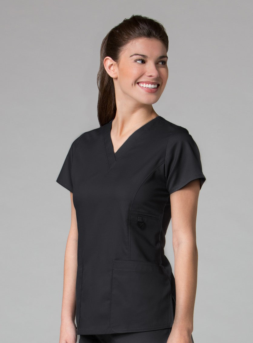Black - Maevn EON V-Neck Top