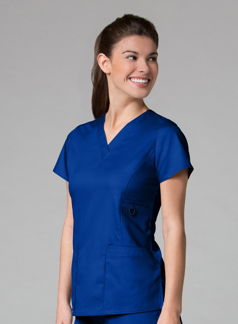 Galaxy Blue - Maevn EON V-Neck Top