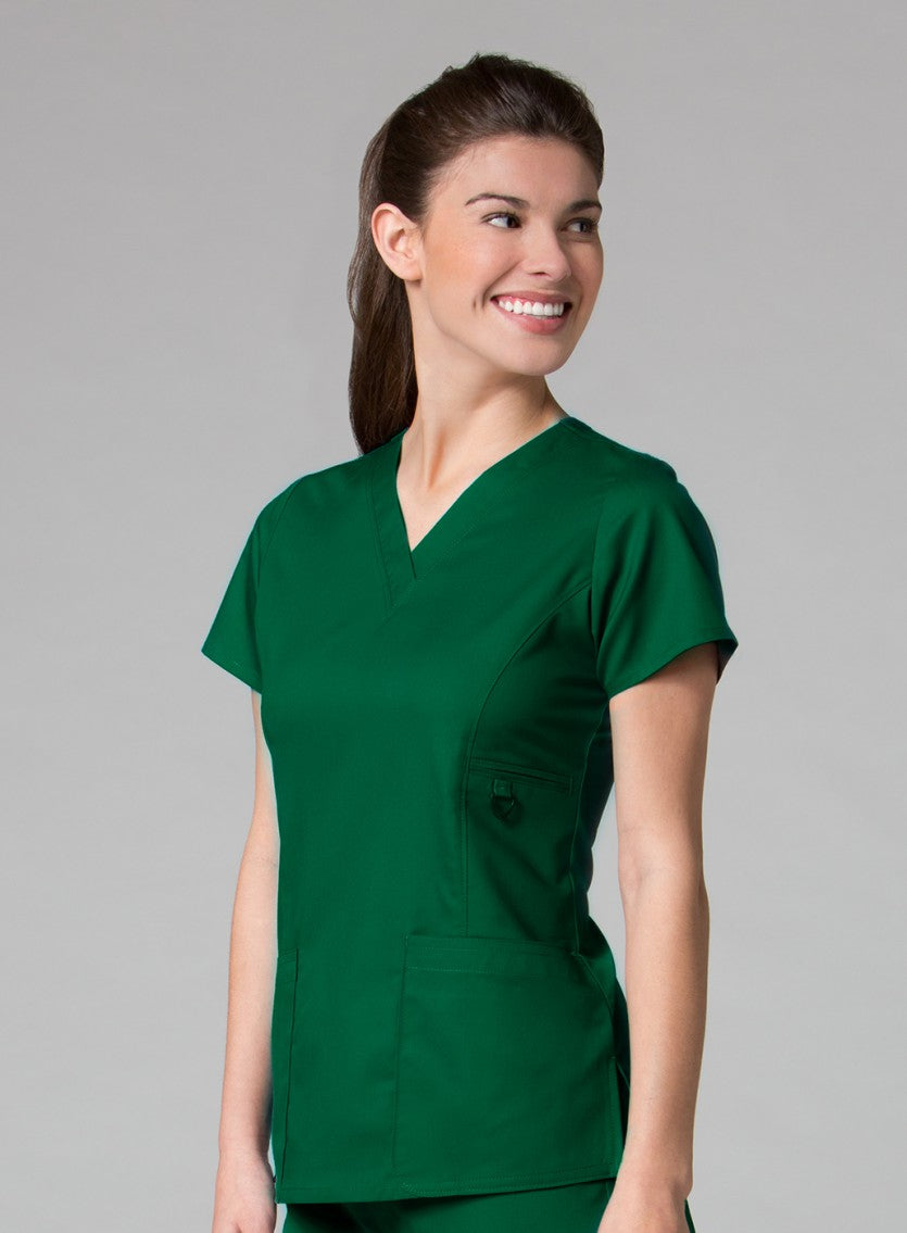 Hunter Green - Maevn EON V-Neck Top